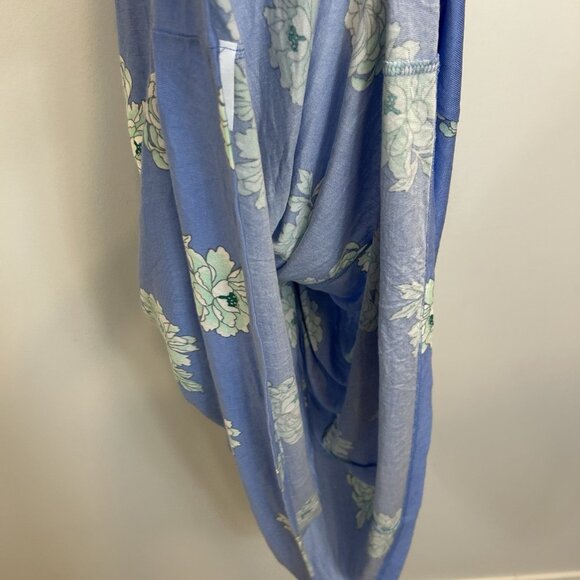 NWT Old Navy Women's XXL 2XL Blue Floral Print Halter Tie Neck Short Dress - Picture 12 of 12